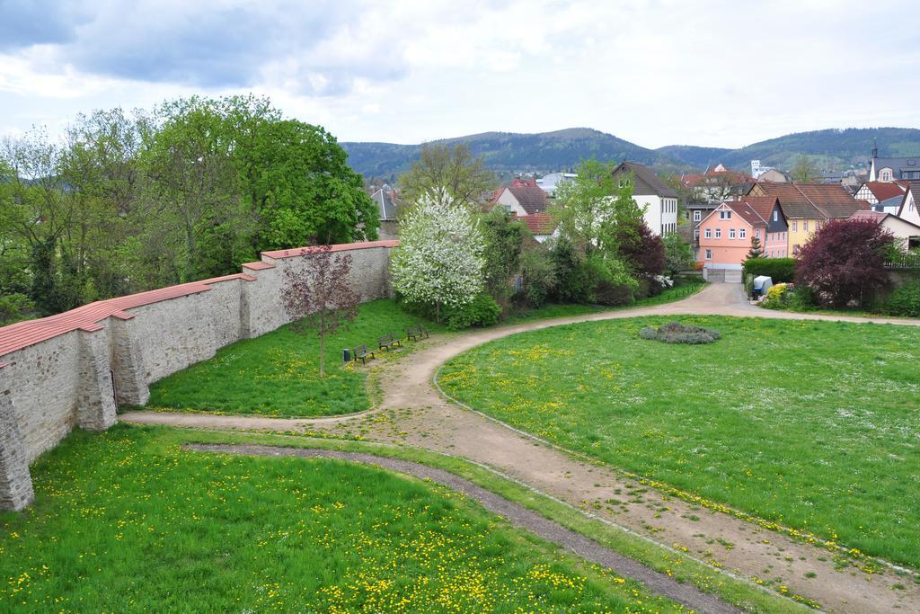 Hotel Am Hohen Schwarm Saalfeld Saale Dış mekan fotoğraf